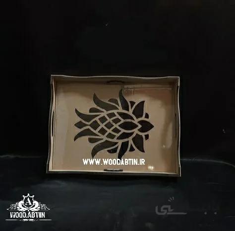 سینی طرح ترنج 30 در 40 مستطیل5