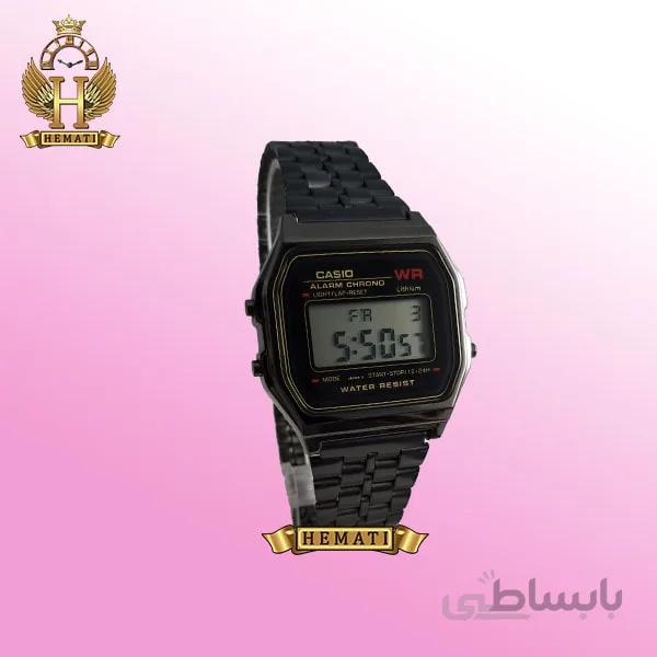 ساعت اسپرت کاسیو نوستالژی CASIO A159WA-N1DF مشکی