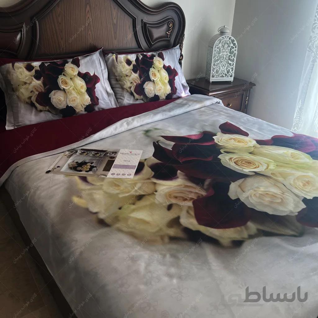 روتختی سه بعدی دونفره red flowers