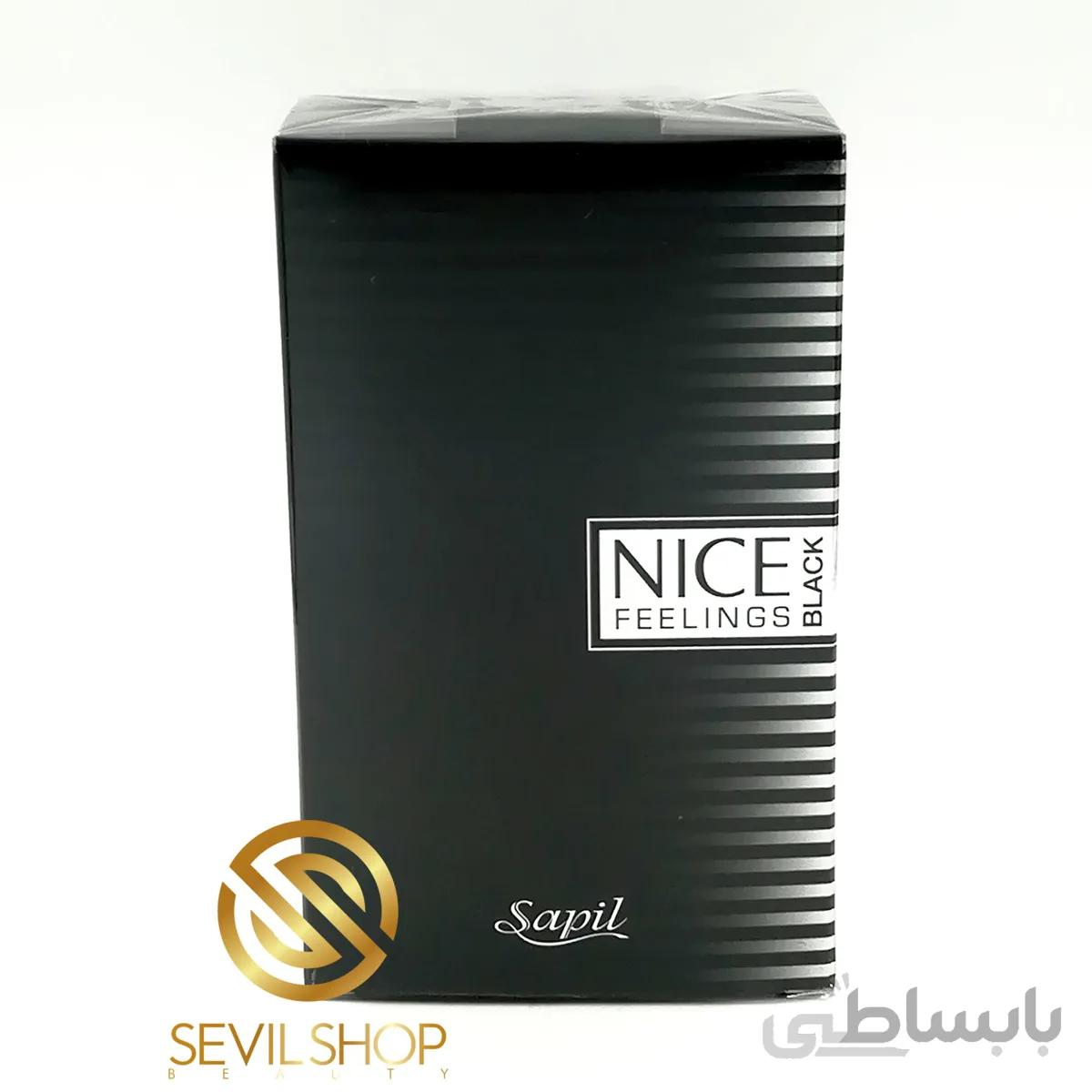 ادو تویلت مردانه ساپیل مدل نایس فیلینگز بلک حجم 75 میلی لیتر