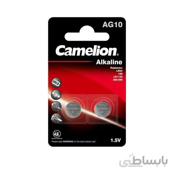 باتری سکه ای کملیون مدل AG10 بسته 2 عددی