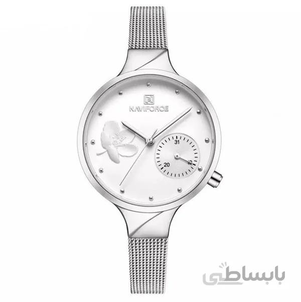 ساعت مچی زنانه نیوی فورس مدل NAVIFORCE NF5001 S/W/S