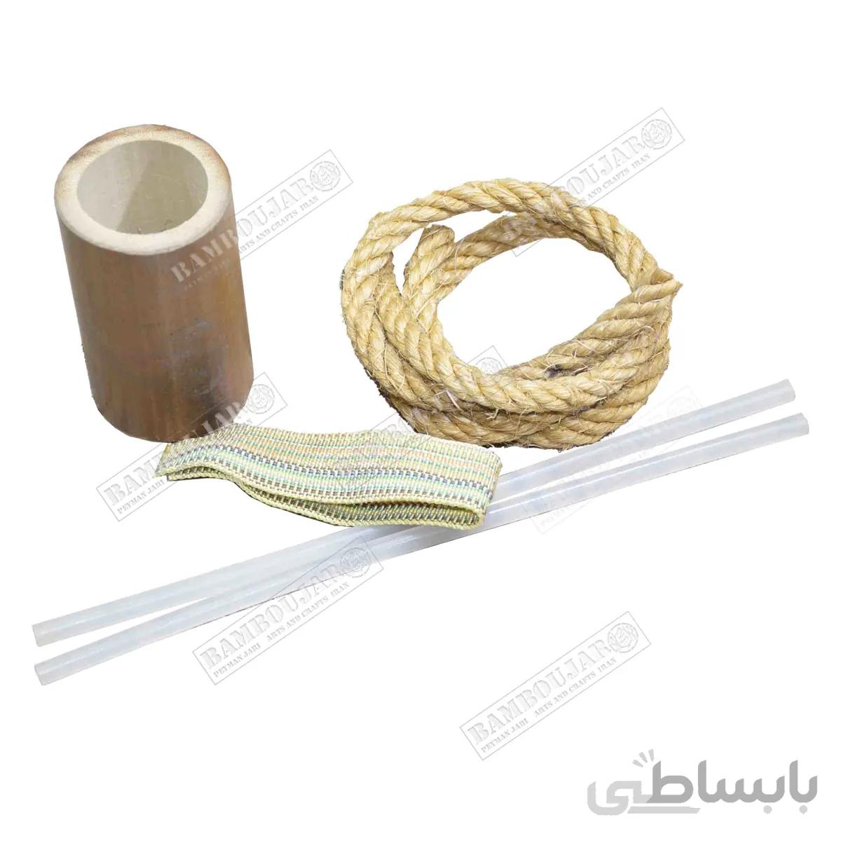 پکیج ساخت گلدان رومیزی بامبو جار مدل لمون کد PaSaGoLeC1