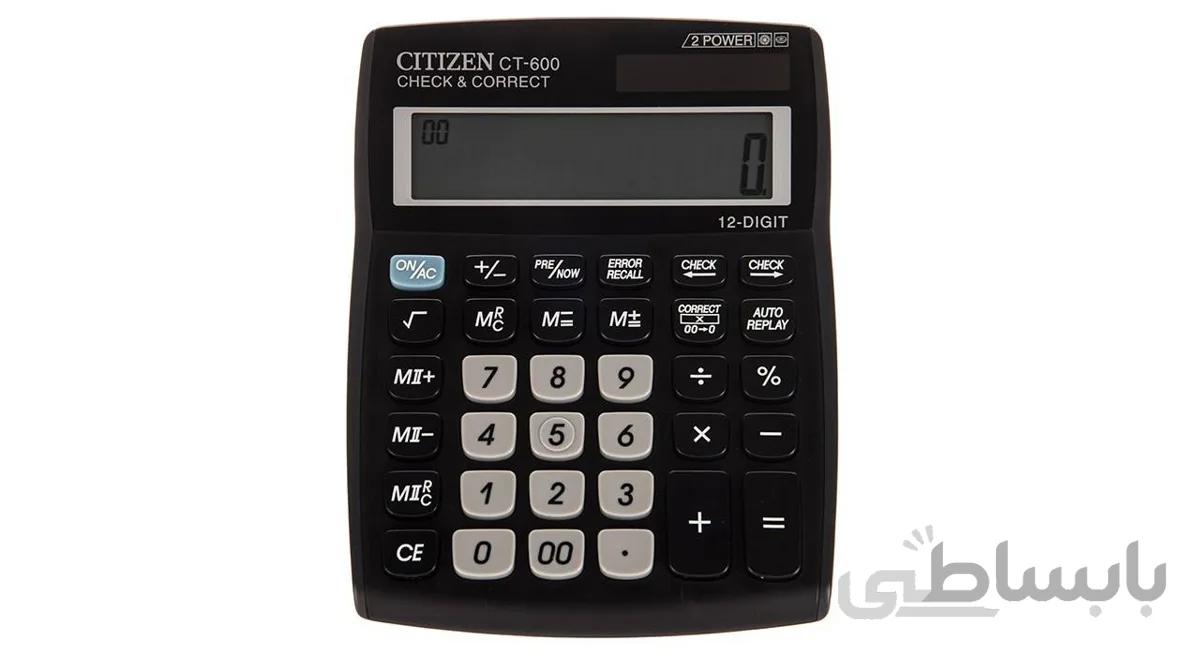 ماشین حساب مدل ct 600j سیتیزن ا CT-600J Citizen Calculator