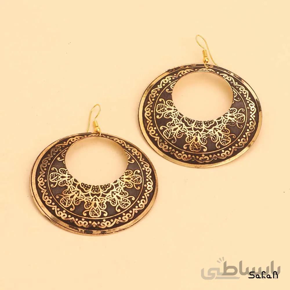 گوشواره پولکی هندی برنجی