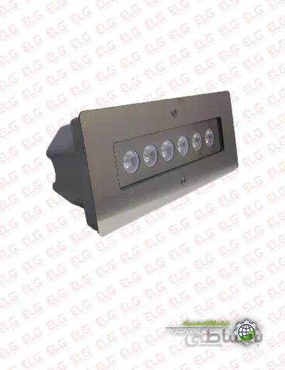 چراغ استخری خطی 3*6 وات فول RGB ضدآب ارتقا صنعت نور