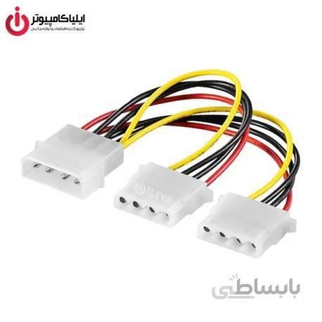 تبدیل برق پاور نر Molex به دو پورت Molex مادگی