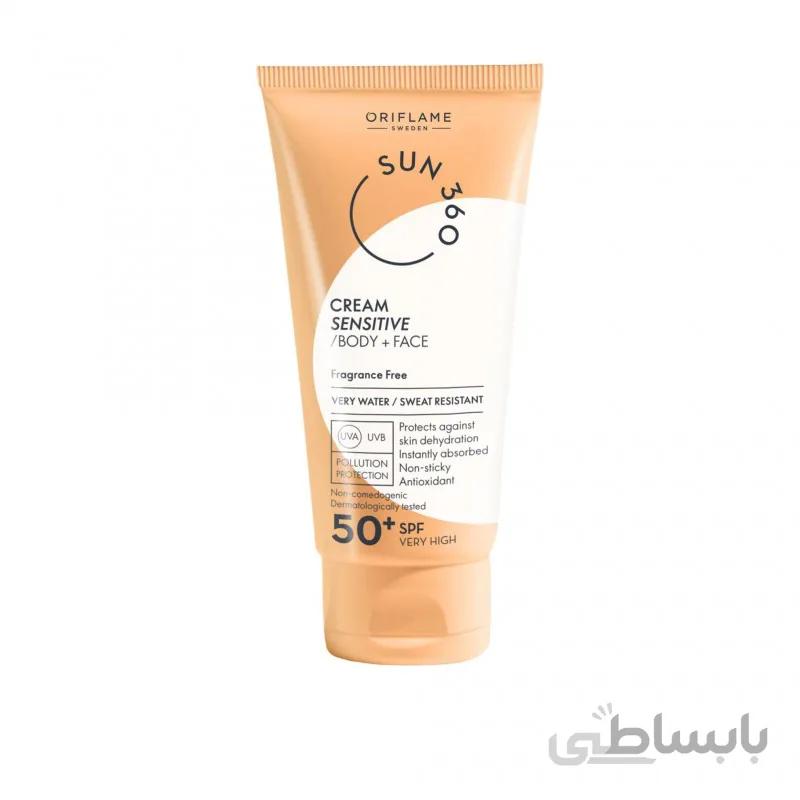 کرم ضدآفتاب صورت و بدن سان ۳۶۰ با spf50