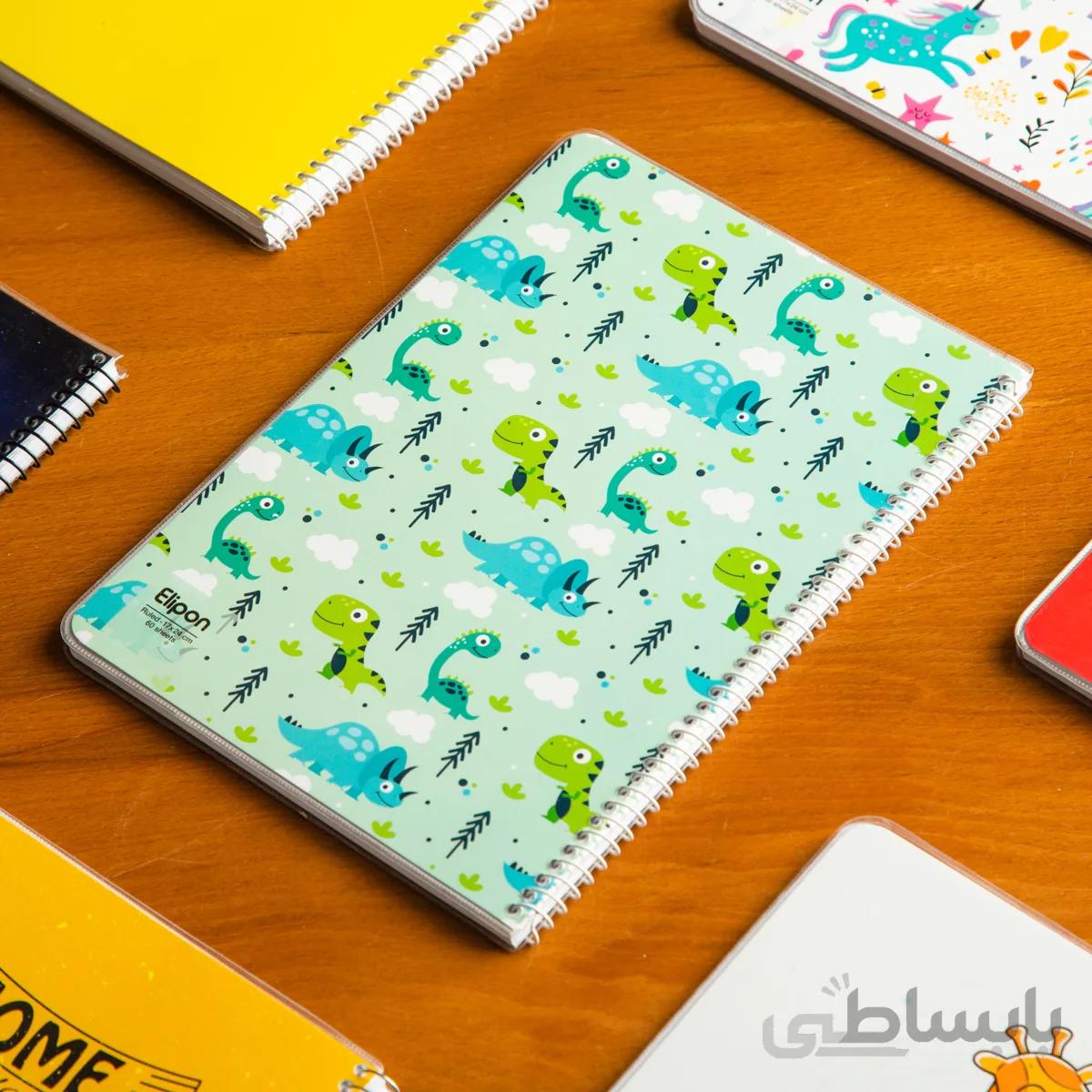 دفتر مشق الیپون (جلد مجلد) 60برگ کد 3