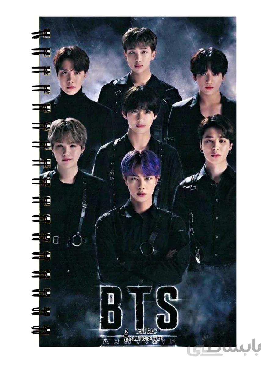 دفتر نت موسیقی طرح bts گروه بی تی اس