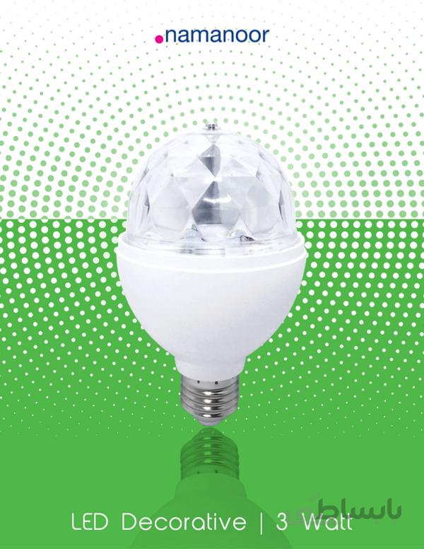 لامپ led تزیینی پارتی disco 3وات نمانور