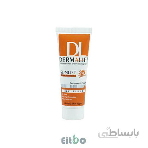 درمالیفت کرم ضد آفتاب چرب SPF 50 بی رنگ
