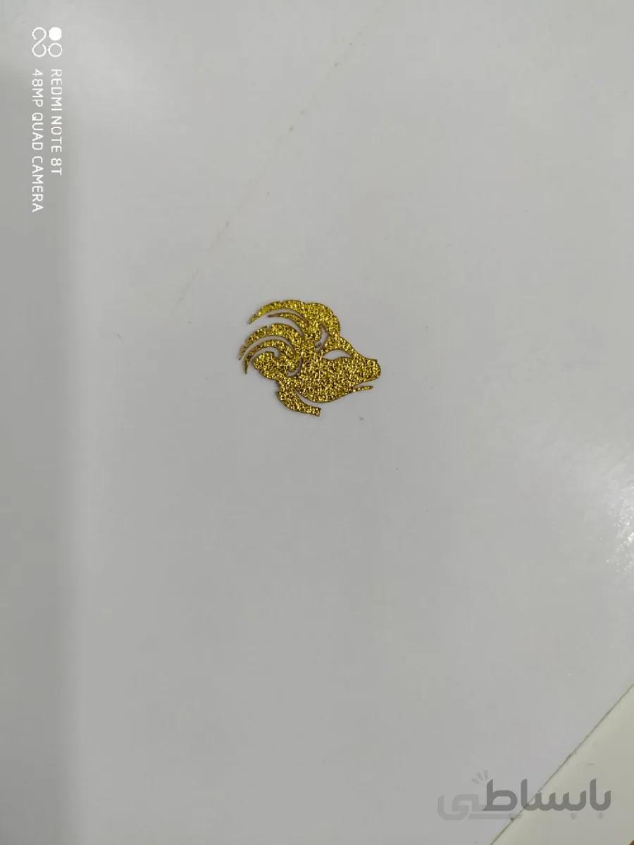 ورق طلا طرح دار ماه فروردین سایز کوچک
