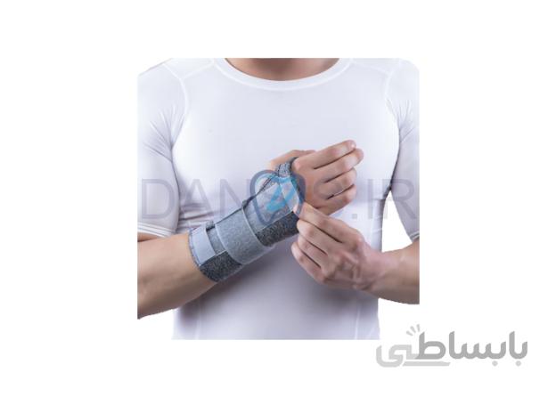 مچ بند نئوپرنی آتل دار فانکشنال C.T.S کد108 پاک سمن Paksaman ا Neoperene Wrist Splint with Hard Bar-108