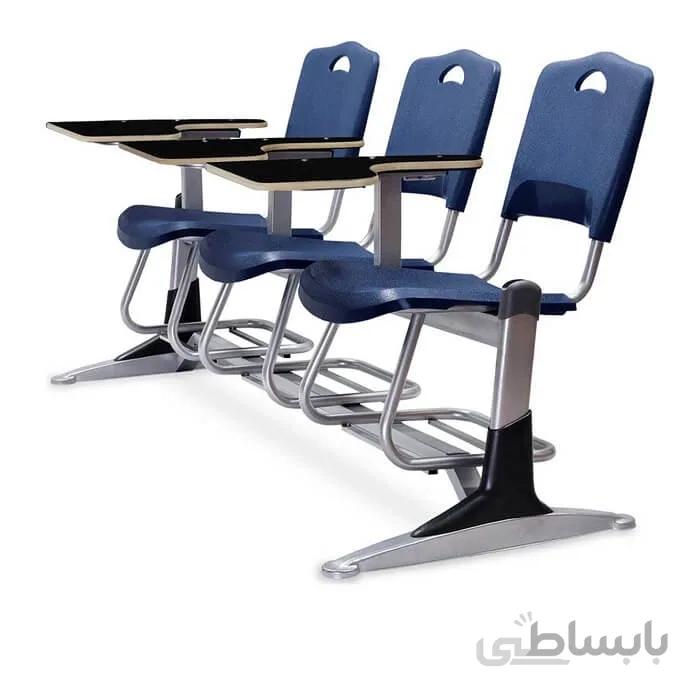 صندلی دانشجویی فایبرگلاس سه نفره شیدکو
