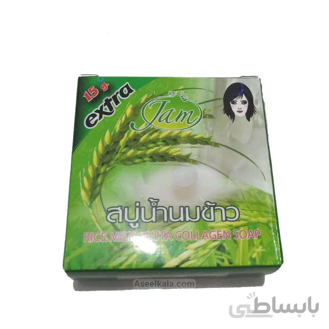 صابون شیر برنج جم Jam تایلندی 65 گرم