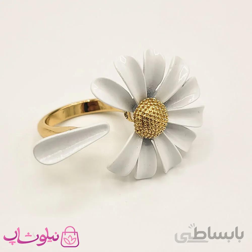 انگشتر زنانه طرح گل بابونه