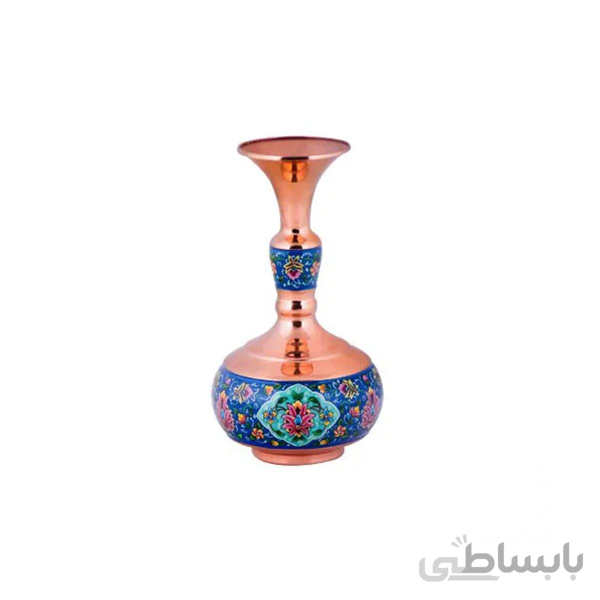 گلدان مس و پرداز مدل صراحی 30 سانتی متر