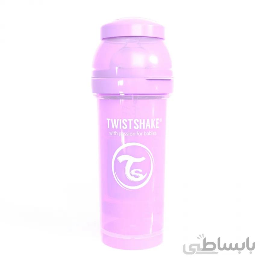 شیشه شیر 260 میل پاستل بنفش تویست شیک Twistshake