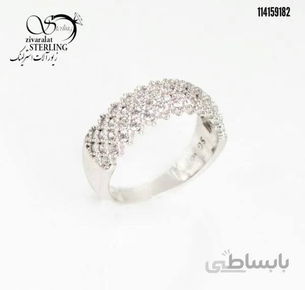 انگشتر نقره زنانه پرنسس