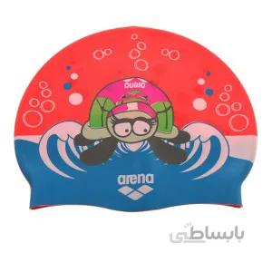 کلاه شنا ارنا مدل لاک پشت ا ARENA MULTI ASORTD CAP JR