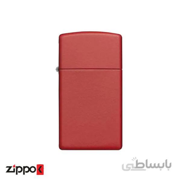 فندک زیپو Slim Red Matte کد 1633