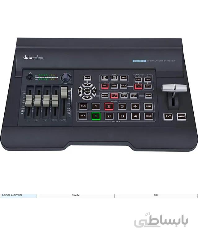 سوئیچر دیجیتال 4 کاناله دیتاویدئو SE-500HD ا Datavideo SE-500HD 1920 x 1080 4-Channel HDMI Video Switcher