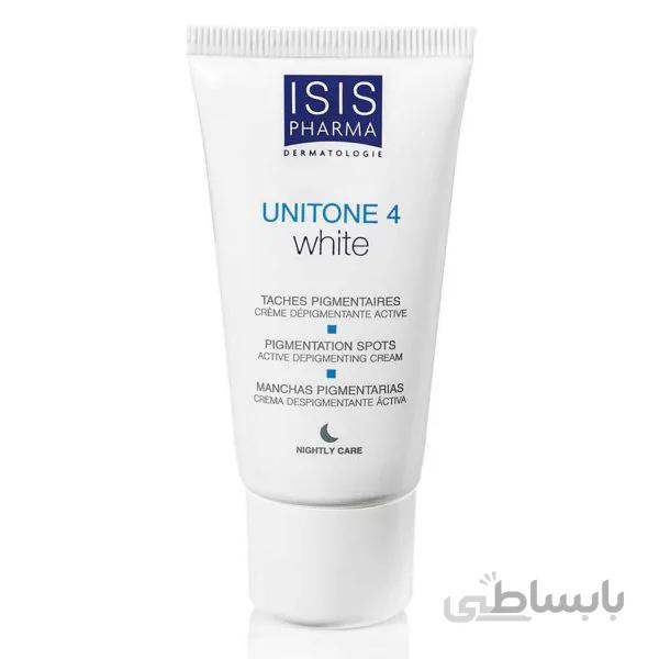 کرم ضد لک آیسیس فارما مدل Unitone 4 White حجم 30 میلی لیتر ا Isis Pharma Unitone 4 White 30ml