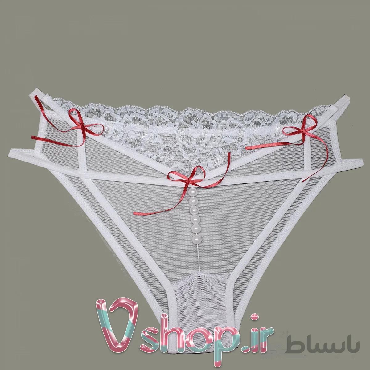 شورت مروارید دار