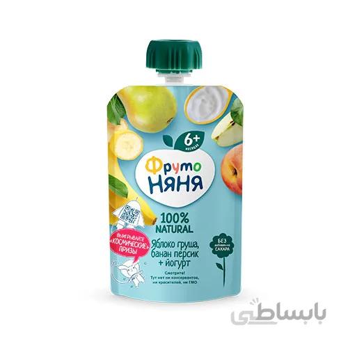 پوره ساندیسی سیب،هلو،گلابی،موز،ماست فروتونیانیا Frutonyanya