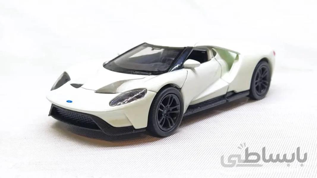ماشین فلزی فورد جی تی2017 (FORD GT BY WELLY) سفید