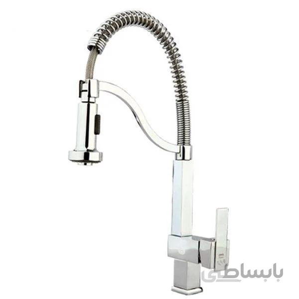 شیر آشپزخانه باران فلت کروم راسان ا Rassan Baran Flat Kitchen