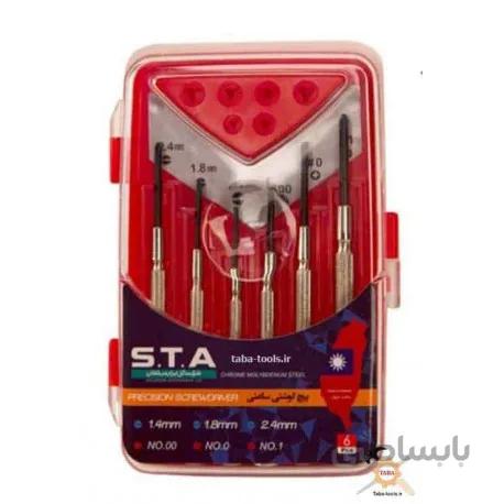 پیچ گوشتی ساعتی 6 عددی تایوانی اس تی ای STA