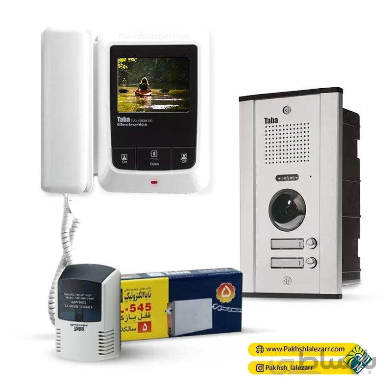 پکیج کامل آیفون تصویری مانیتور 4.3 اینچ مدل 1090 و پنل ثمین تابا الکترونیک