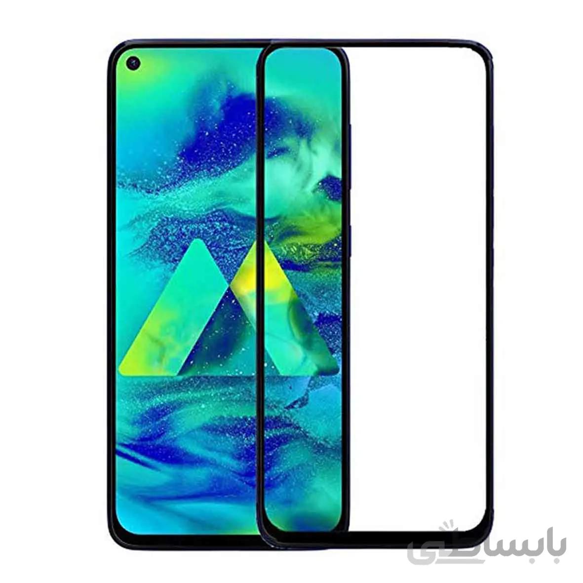 محافظ صفحه نمایش شیشه ای مشکی Samsung M40 - Full Cover (بدون پک)