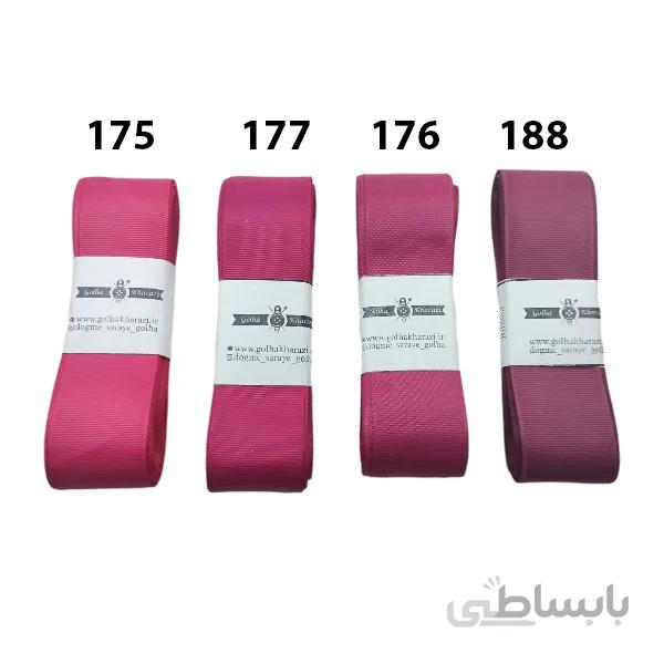 روبان گروگن 4 سانتی طیف بادمجانی کد 10591