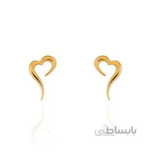 گوشواره طلا طرح قلب کد CE411