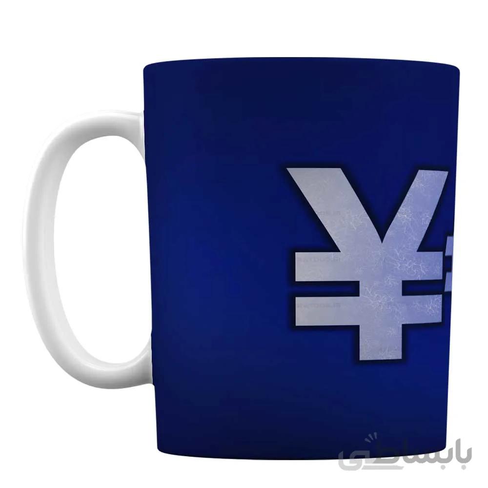 لیوان سرامیکی لاکچری با طرح YES کد 625