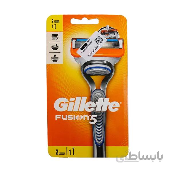 خودتراش ژیلت مدل Fusion به همراه 1 عدد تیغ یدک ا Gillette self-cutting model of fusion proglide with two spare parts
