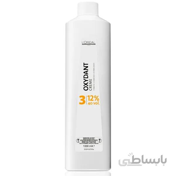 اکسیدان لورال سری بلوند استودیو ۱۲% مدل NUTRI-DEVELOPER حجم ۱۰۰۰ میل ا LOREAL BLOND STUDIO NUTRI-DEVELOPER OXYDANT CREME 40 VOL 12% 1000ML