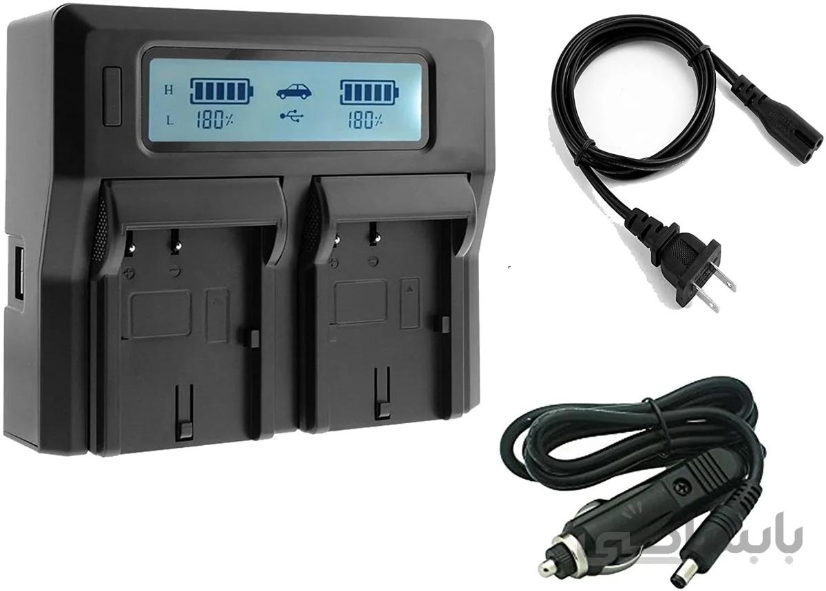 شارژر دوبل سونی Sony Battery Charger for NP-FV100 With Lcd