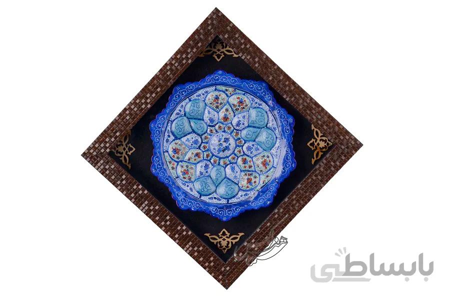 قاب بشقاب 20 سانتی میناکاری اصفهان