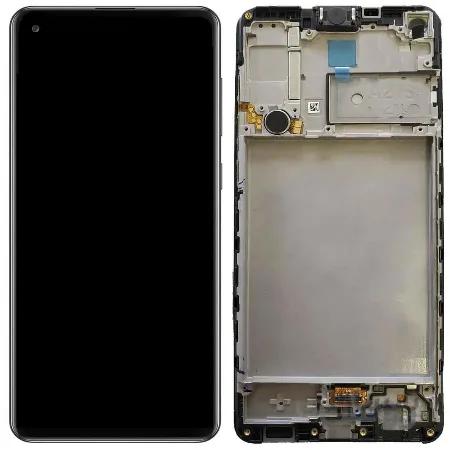 تاچ و ال سی دی گوشی سامسونگ آ21 اس با فریم اصلی  LCD SAMSUNG A21 S (a217) ORIGINAL WITH FRAME