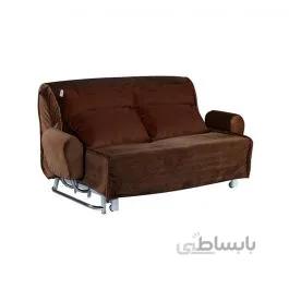 مبل تخت خواب شو دو نفره مدل MA-501.160 چشمه نور قهوه ای