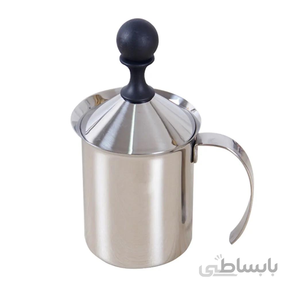 کف ساز شیر دستی استیل