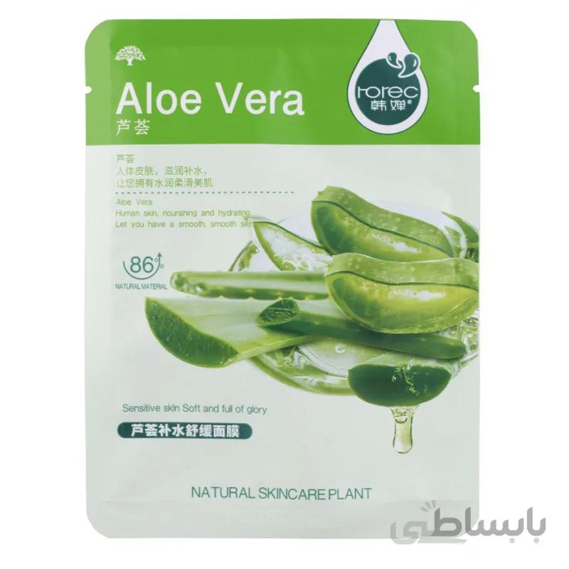 ماسک صورت رورک مدل آلوئه ورا حجم 30 میل ا Aloe Vera Sheet Mask rorec