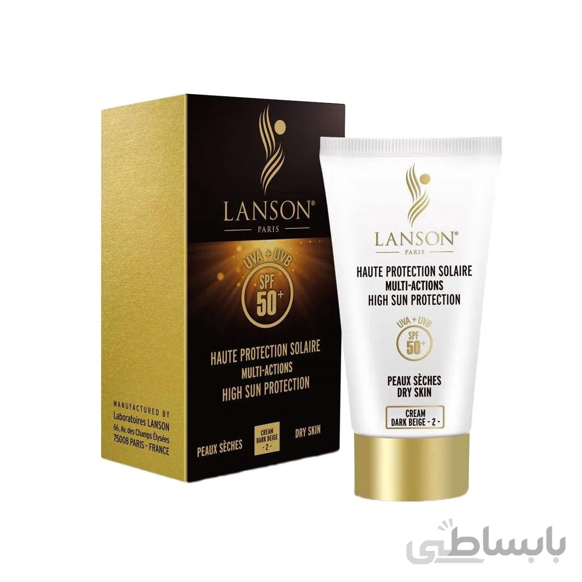 فلوئید ضد آفتاب و ضد چروک لانسون مدل Multi action
