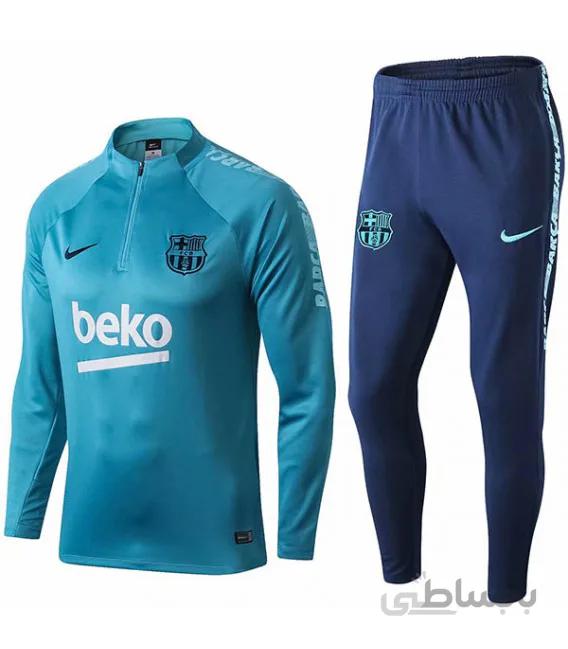 ست نیم زیپ پسرانه بارسلونا Barcelona Junior Training Tracksuit 2020
