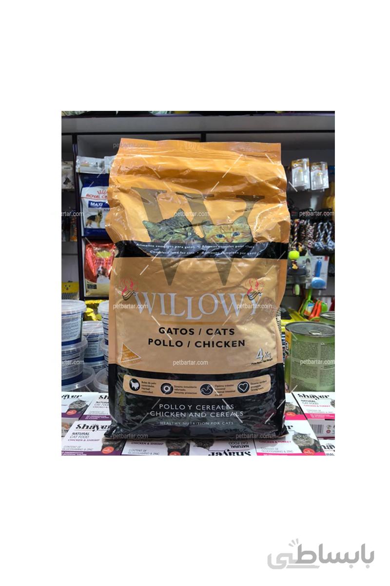 غذای خشک گربه بالغ ویلووی طعم مرغ و غلات ۴ کیلویی | Willowy Adult Cat with Chicken and Cereals