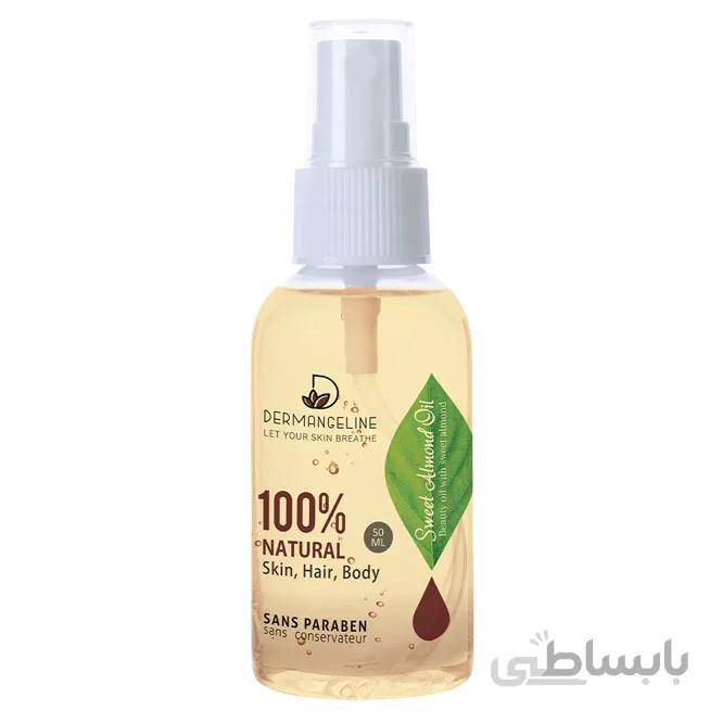 روغن بادام شیرین ضد ترک بدن و پا Sweet almond oil درم انجلین 50 میلی لیتر